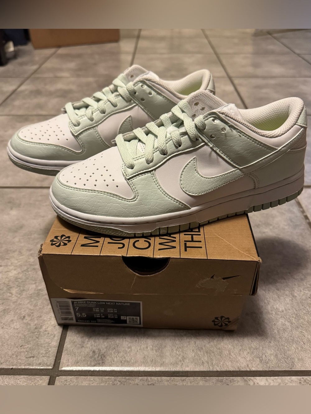 Nike Dunk Low Next Nature White Mint Green Shoes Women’s
